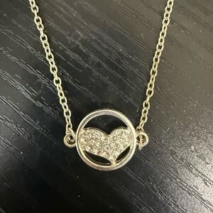 Silver heart necklace